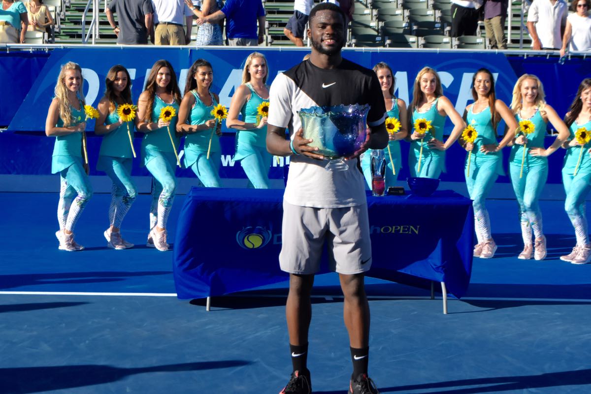 frances tiafoe with trophy